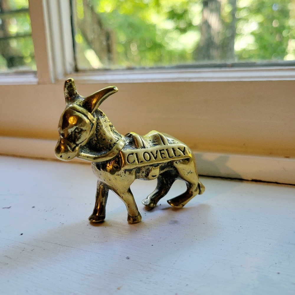 Vintage Clovelly Brass Donkey Figurine - Picture 6 of 11